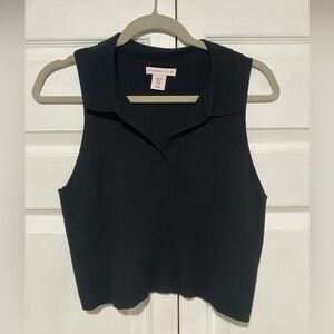 Sincerely Jules Black Ribbed Tank Top